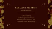 Red Maroon Modern Pattern Military Business Card - Page 2