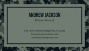 Green Pastel Modern Pattern Military Business Card - Page 2