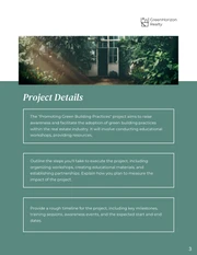 Simple Green and White Real Estate Proposal - Page 3