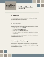 In House Financing Contract Template - Seite 2