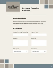 In House Financing Contract Template - Seite 3