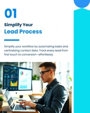 CRM Feature LinkedIn Carousel Social Media Template - Page 2