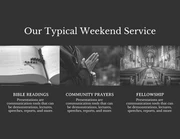 Black And White Simple Modern Elegant Service Church Presentation - Seite 3