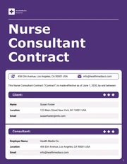 Nurse Consultant Contract Template - Página 1