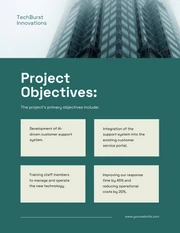 Green Minimalist Tech Project Proposal - Page 2