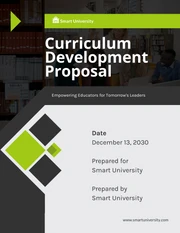Curriculum Development Proposal - Page 1