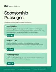 Green Simple Sponsorship Proposal - Page 5
