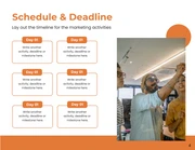White & Orange Minimalist Simple Plans Work - Page 4
