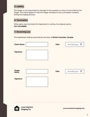 Home Staging Contract Template - Página 2