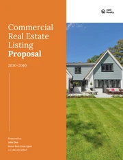 Commercial Real Estate Listing Proposal template - Page 1