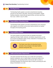 Dog Boarding Contract Template - page 2