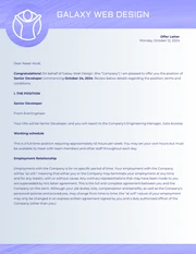 Web Tech Job Offer Letter - Seite 1