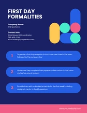 Blue Colorful Simple Onboarding Plan - Page 3