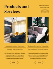 Minimalist Yellow and Black Furniture Catalog - Page 2
