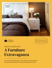 Minimalist Yellow and Black Furniture Catalog - Page 1