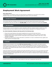 Work Contract Template - صفحة 1