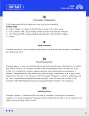 Therapist Employment Contract Template - page 3