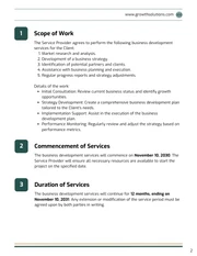 Business Development Contract Template - page 2