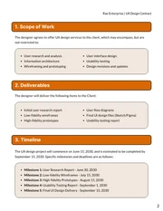 UX Design Contract Template - page 2