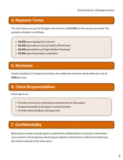 UX Design Contract Template - Pagina 3