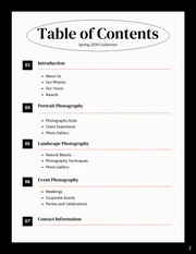 Photography Catalog Template - Pagina 2