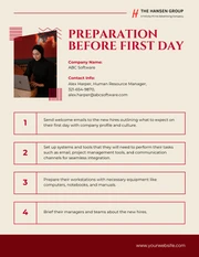 Red And Cream Onboarding Plan - Page 2