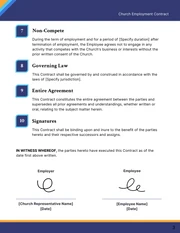 Church Employment Contract Template - page 3