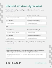 Bilateral Contract Template - Página 1
