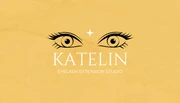 Yellow Simple Texture Lash Business Card - Seite 1