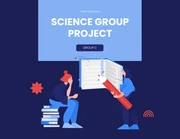 Blue Illustration Group Project Presentation - page 1
