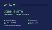 Navy And Green Modern Minimalist Professional Sport Business Card - Page 2