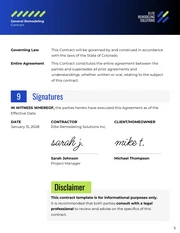 General Remodeling Contract Template - Pagina 5