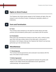 Freelance Hair Stylist Contract Template - Page 4