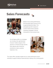 Black And Peach Sales Report - Page 5