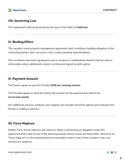 Vacation Rental Cleaning Contract Template - Pagina 4