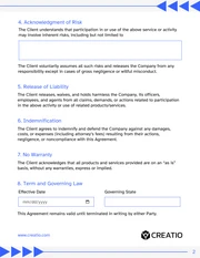 No Liability Contract Template - Página 2