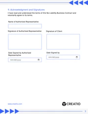 No Liability Contract Template - Página 3