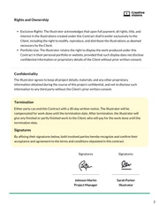 Freelance Illustrator Contract Template - صفحة 2