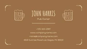 Light Brown And Yellow Classic Vintage Business Card - page 2