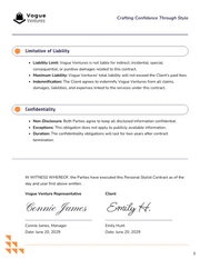 Personal Stylist Contract Template - Seite 3