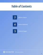 Blue Financial Report Examples - Page 2