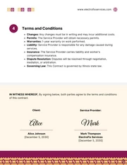 Electrical Contract Terms And Conditions Template - page 3