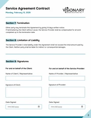 Simple Service Agreement Contract Template - Página 3