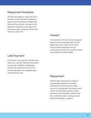 Modern Gradient Blue Loan Contracts - Page 2
