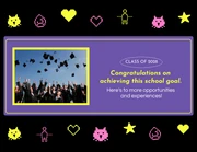 Purple Yellow and Pink Pixel Happy Graduation Presentation - Page 5
