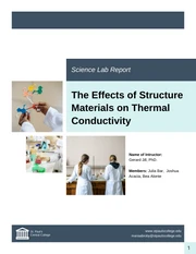 College Lab Report Template - Página 1