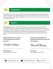 Dog Walking and Pet Sitting Contract Template - Página 3