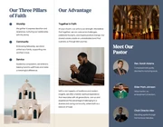 Minimalist Clean Simple Church Brochure - Page 2