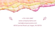 White Watercolor Painter Business Card - Page 2