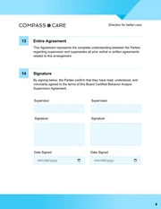 BCBA Supervision Contract Template - Página 4